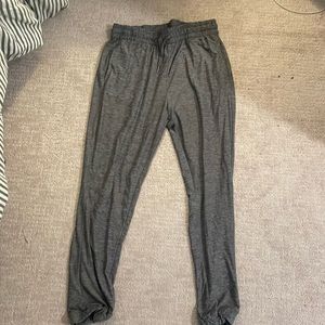 Gray jogger sweat pants